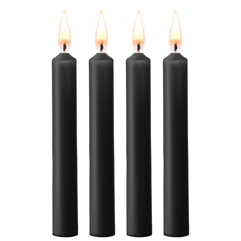 Lot de 4 mini bougies SM Wax Noire