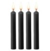 Lot de 4 mini bougies SM Wax Noire