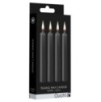 Lot de 4 mini bougies SM Wax Noire