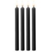 Lot de 4 bougies SM Teasing Wax Noire