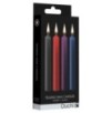 Lot de 4 mini bougies SM Wax Multicolore