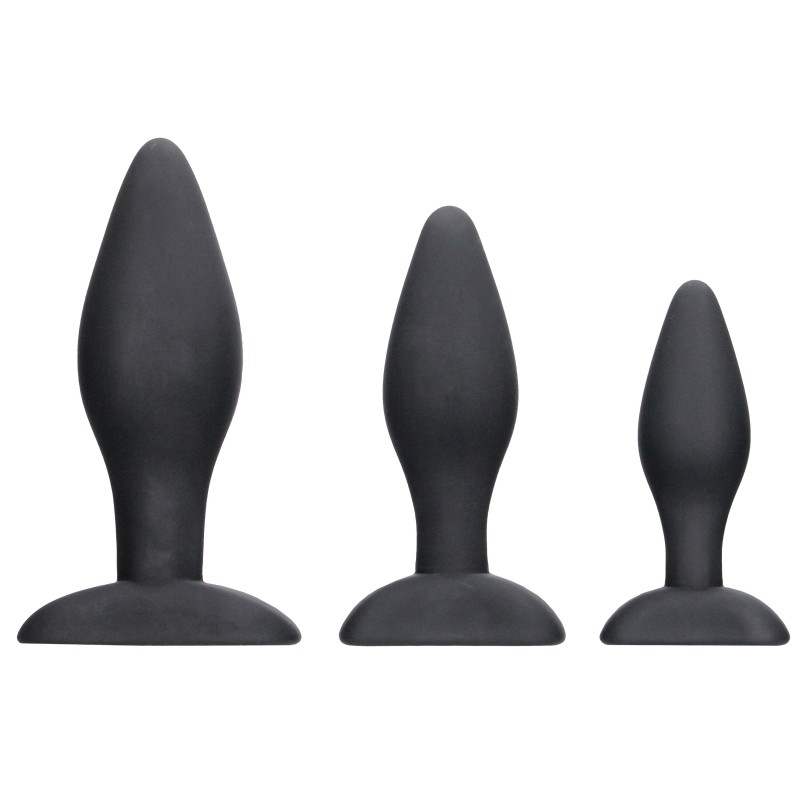 Lot de 3 Plugs Apex Butt Silicone