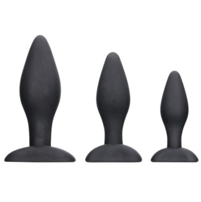 Lot de 3 Plugs Apex Butt Silicone- Plugs Débutant & Kits en stock sur Fun et plaisirs