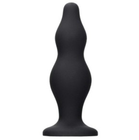 Plug Ouch Bubble 11 x 4cm Noir- PLUG ANAL SILICONE en stock sur Fun et plaisirs