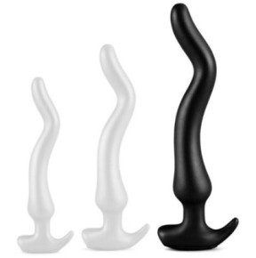 Plug long Noth Curve L 36 x 6 cm Noir- PLUG ANAL SILICONE en stock sur Fun et plaisirs