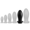 Plug Silicone Saurus Egg XXL 18.5 x 8.3cm Noir