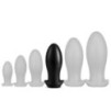 Plug Silicone Saurus Egg XL 16.5 x 7.3cm Noir