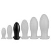 Plug Silicone Saurus Egg L 14 x 6.3cm Noir