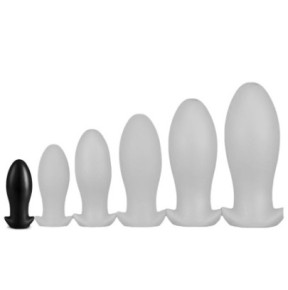 Plug silicone Saurus Egg S 10 x 4.5 cm Noir- PLUG ANAL SILICONE en stock sur Fun et plaisirs