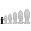 Plug silicone Saurus Egg S 10 x 4.5 cm Noir