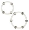 Lot de 2 Cockrings Transparents avec Billes