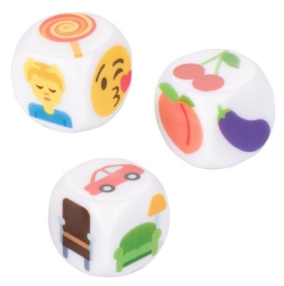 Dés coquins EMOJI GASM x3- Dès Coquins en stock sur Fun et plaisirs