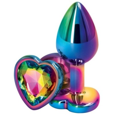 Bijou anal Heart Rainbow S 6 x 2.7cm- Bijoux Anal en stock sur Fun et plaisirs