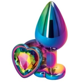 Bijou anal Heart Rainbow M 7 x 3.5cm- Bijoux Anal en stock sur Fun et plaisirs