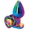 Bijou anal Heart Rainbow M 7 x 3.5cm