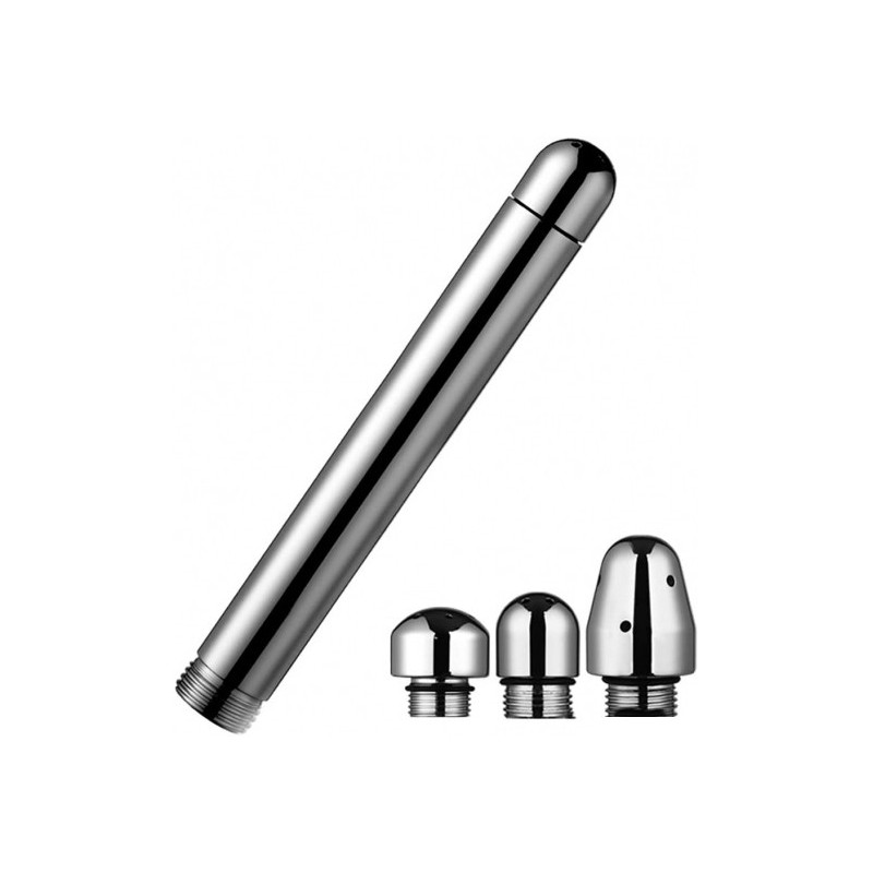 Embout de douche Alu avec 3 pommes - Insertion 15 x 2.7cm