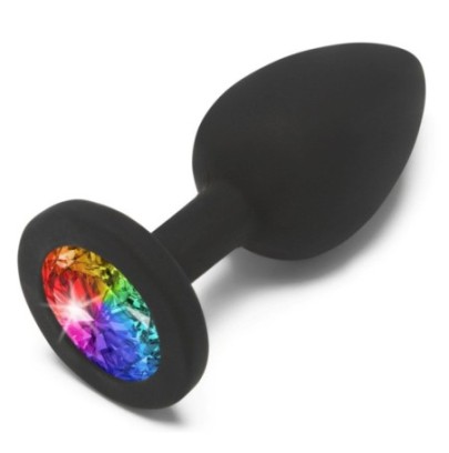 Plug Bijou Rainbow  S 6 x 2.8 cm- Bijoux Anal en stock sur Fun et plaisirs