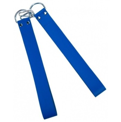 Supports Pieds en cuir pour sling Bleu- Playroom Donjon en stock sur Fun et plaisirs