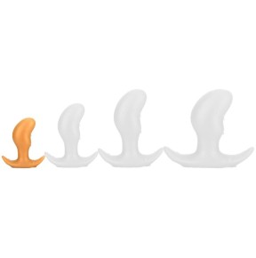 Plug Pods S 9 x 3.5cm Orange- PLUG ANAL SILICONE en stock sur Fun et plaisirs