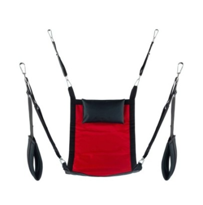 Sling en tissu Rectangle - Set complet Rouge- Playroom Donjon en stock sur Fun et plaisirs