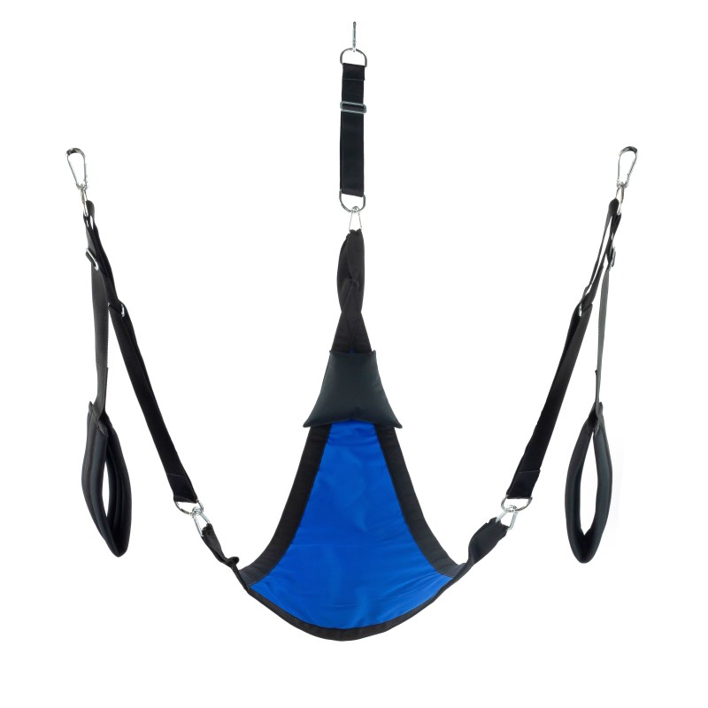 Sling en tissu Triangle - Set complet Bleu