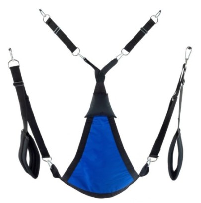 Sling en tissu Triangle - Set complet Bleu