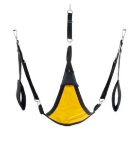 Sling en tissu Triangle - Set complet Jaune- Playroom Donjon en stock sur Fun et plaisirs