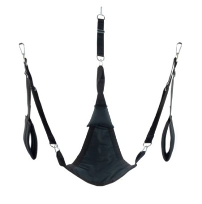 Sling en tissu Triangle - Set complet Noir- Playroom Donjon en stock sur Fun et plaisirs