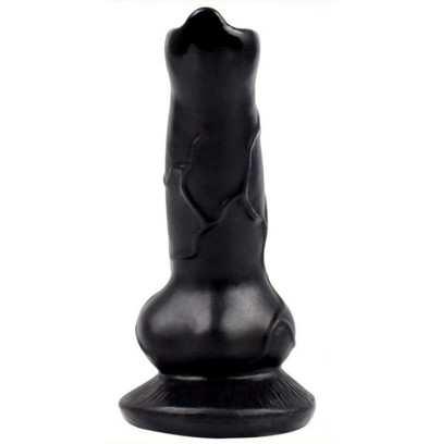 Gode Dog Cock 12 x 4cm Noir