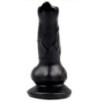 Gode Dog Cock 12 x 4cm Noir