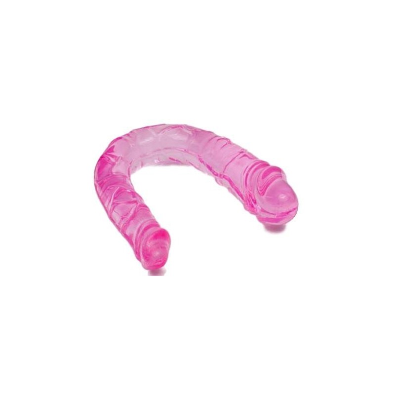 Jelly Double Dildo 11 x 3 cm Rose