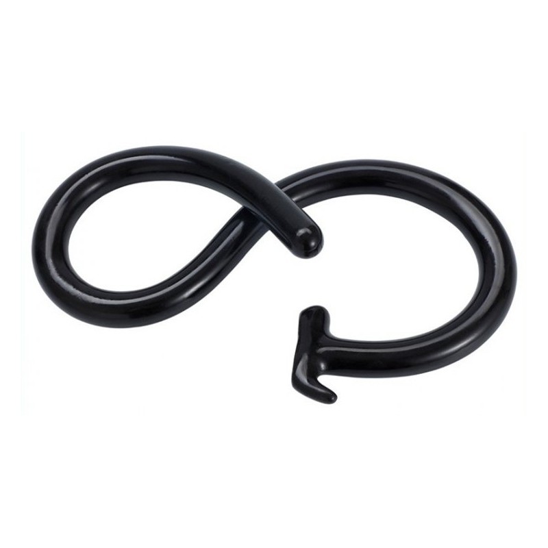 Gode long Mega Snake 100 x 3cm Noir