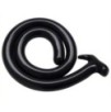 Gode long Mega Snake 100 x 3cm Noir