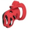 Cage de chasteté Dinoz 6.5 x 3cm Noir-Rouge