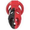 Cage de chasteté Dinoz 6.5 x 3cm Noir-Rouge