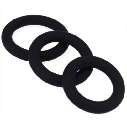 Set de 3 cockrings en silicone