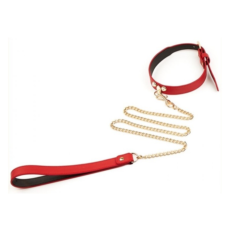 Collier-Laisse Master Me Rouge