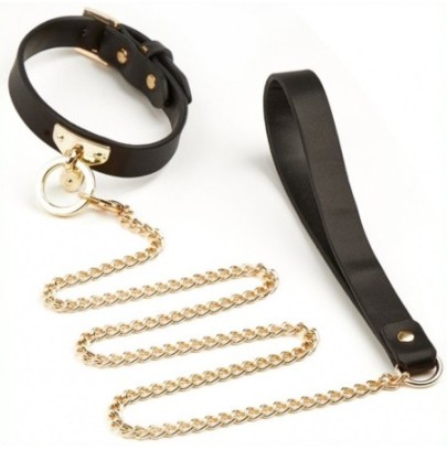 Collier et Laisse Sclave Noirs- Colliers & Laisses en stock sur Fun et plaisirs