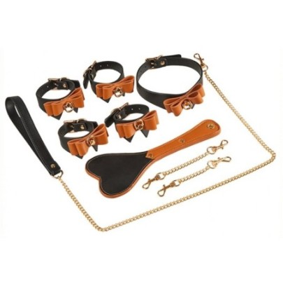 Coffret Bondage SM Butler Noir-Marron- Kit SM en stock sur Fun et plaisirs