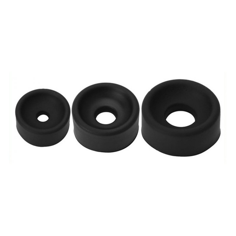 Lot de 3 manchons souples pour pompe de pénis 60mm