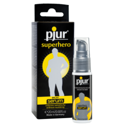 Gel retardant SuperHero Serum Pjur 20ml- Retarder l'Éjaculation en stock sur Fun et plaisirs