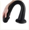 Gode long Whale Dildo XL 48 x 7cm - Pointe 5.5cm Noir