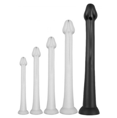 Gode long Whale Dildo XXL 55 x 7.5cm - Pointe 6.3cm Noir- GODE EN SILICONE en stock sur Fun et plaisirs