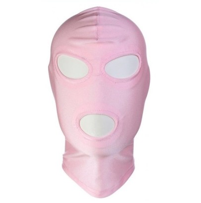 Cagoule 3 trous Mischief Rose- Cagoules & Masques en stock sur Fun et plaisirs