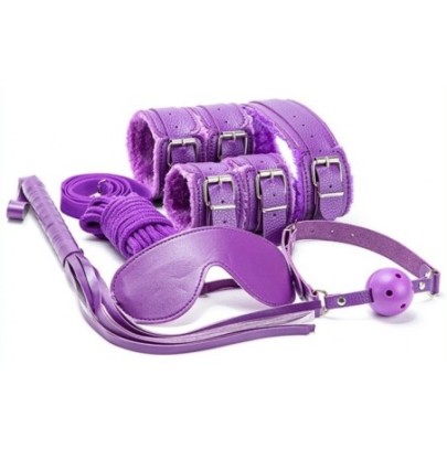 Coffret BDSM 7 pièces Wicked Violet- Kit SM en stock sur Fun et plaisirs