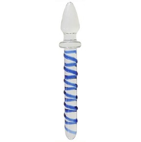 Plug en verre Double Scepter 20.2 x 3cm- Plugs en Verre en stock sur Fun et plaisirs