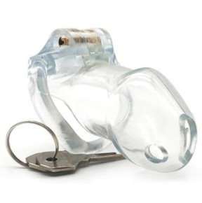 Cage de chasteté Lock Up 9.4 x 3.2cm Transparente- Cages de Chasteté en stock sur Fun et plaisirs