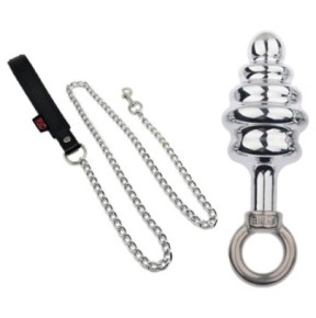 Plug en métal Butt Pal avec laisse 7 x 3.5cm- PLUG METAL en stock sur Fun et plaisirs