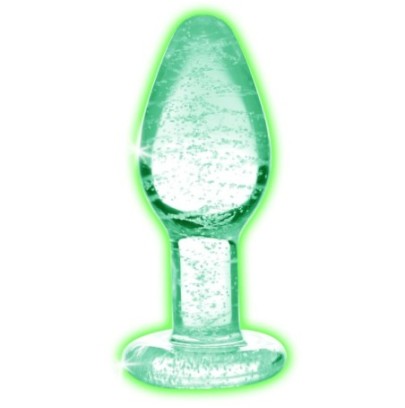 Plug en verre phosphorescent Glow S 7 x 2.8cm- Plugs en Verre en stock sur Fun et plaisirs