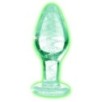 Plug phosphorescent en verre Glow M 8 x 3.4cm